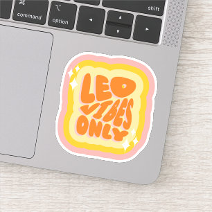 Leo Vibes Only Mjuk Tjej Estetiskt Horoskop Klistermärken
