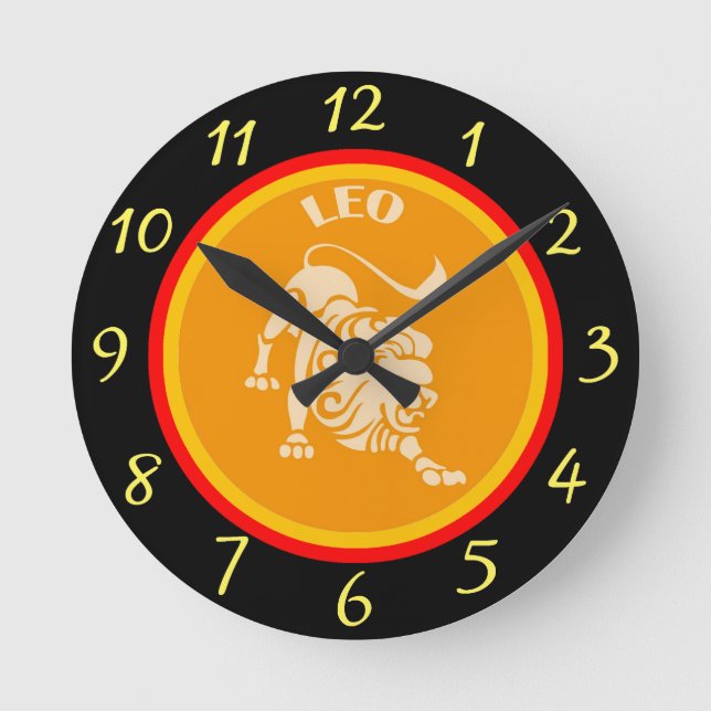 Leo Wall Clock Rund Klocka (Framsida)