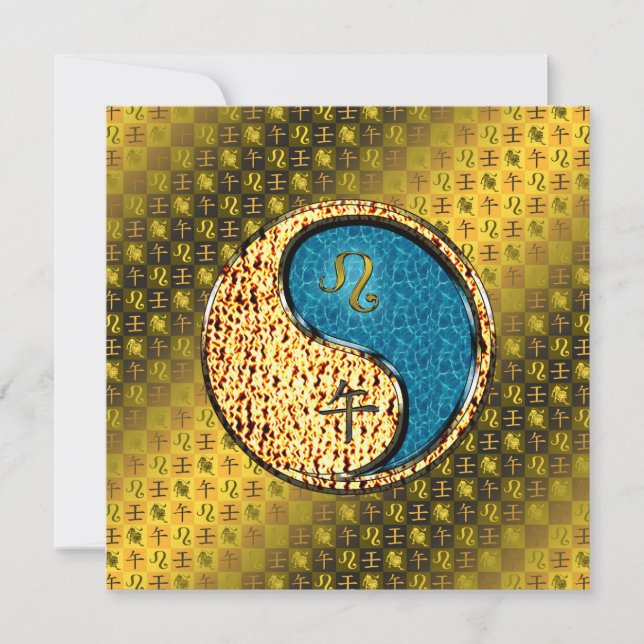 Leo & Water Horse Kort (Framsida)