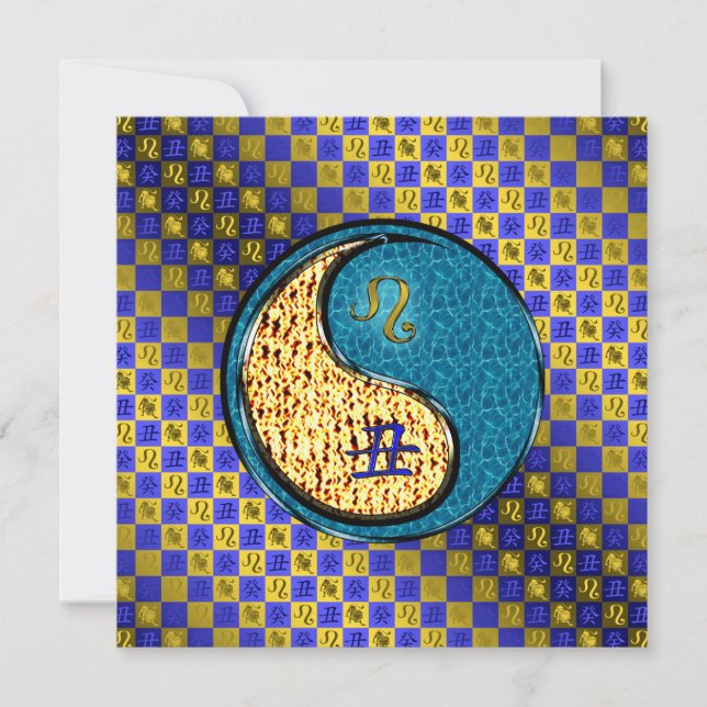 Leo & Water Ox Kort (Framsida)