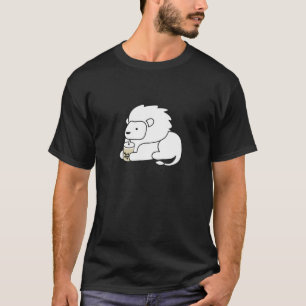 Leo Western Zodiac Lejon Drinking Boba Bubble Mjöl T Shirt