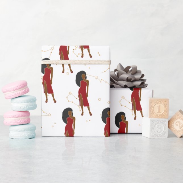 Leo Woman Zodiac Presentpapper (Baby Shower)