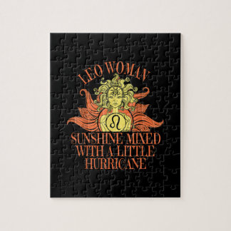 Leo Woman Zodiac Underteckna juli augusti födelsed Pussel