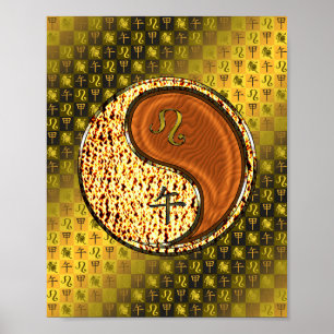 Leo & Wood Horse Poster
