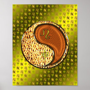 Leo & Wood Monkey Poster
