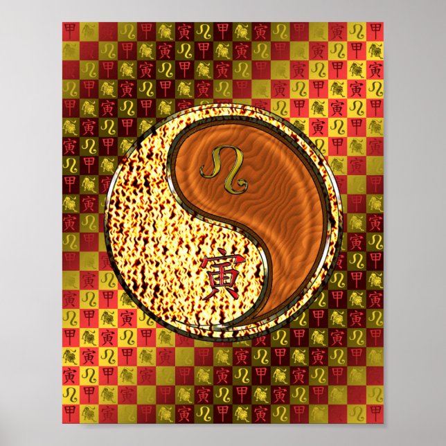 Leo & Wood Tiger Poster (Framsidan)