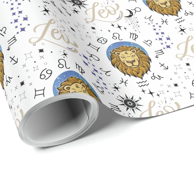 Leo Wrapping Papper Presentpapper (Rullad Hörn)