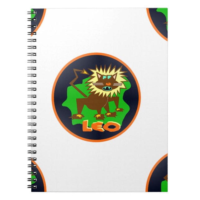 leo zodiac anteckningsbok (Framsidan)