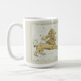 Leo Zodiac Antique Astronomical Chart Kaffemugg