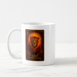 Leo Zodiac Art – Fiery Lion of Confidence Kaffemugg