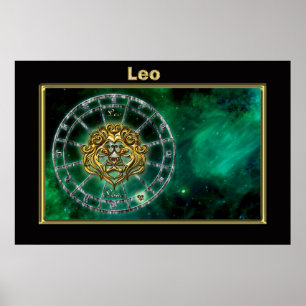 Leo Zodiac Astrology-design Poster