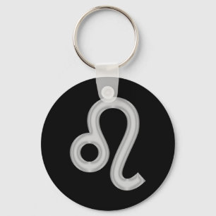 Leo Zodiac Astrology Keychain Nyckelring