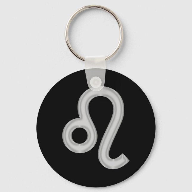 Leo Zodiac Astrology Keychain Nyckelring (Framsida)