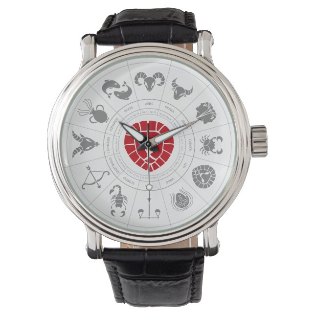 Leo Zodiac Birthday Gift Armbandsur (Framsida)