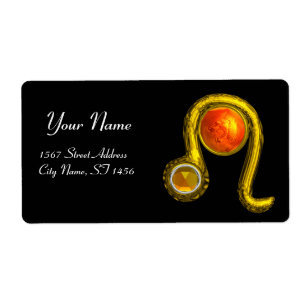 LEO ZODIAC BIRTHDAY JEWEL GULT TOPAZ Guld Fraktsedel