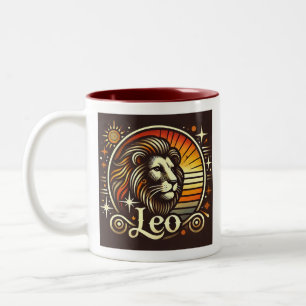 Leo Zodiac Coffee Mugg Two Tone