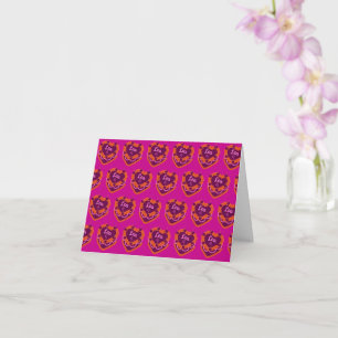 Leo Zodiac Coquette Heart Birthday Cake Kort