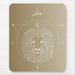 Leo zodiac horoscope-stjärntecken gradient musmatta