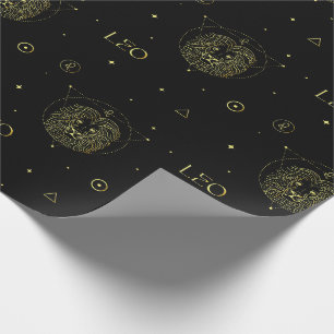 Leo zodiac horoscope-stjärntecken gradient presentpapper