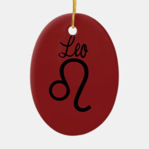 Leo Zodiac Julgransprydnad Keramik