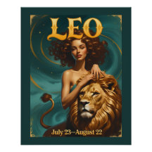 Leo Zodiac juli August Birthday Lejon