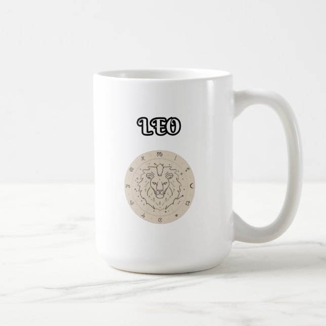 leo zodiac kaffemugg (Höger)