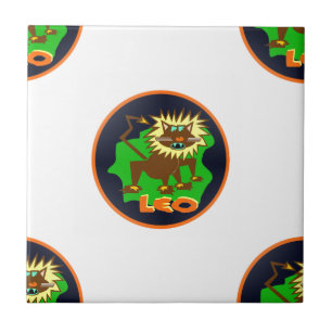 leo zodiac kakelplatta