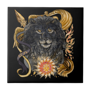 Leo Zodiac Kakelplatta