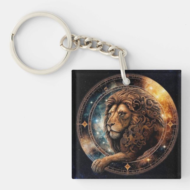 Leo Zodiac Keychain (Framsidan)