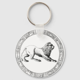 Leo Zodiac Keychain Nyckelring
