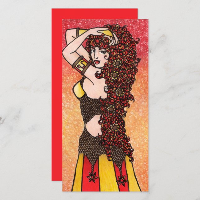 Leo Zodiac Lejon Goddess Astrology Leos Symbol Julkort (Fram/baksida)