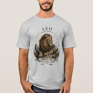 Leo Zodiac Lion Herr T-Shirt
