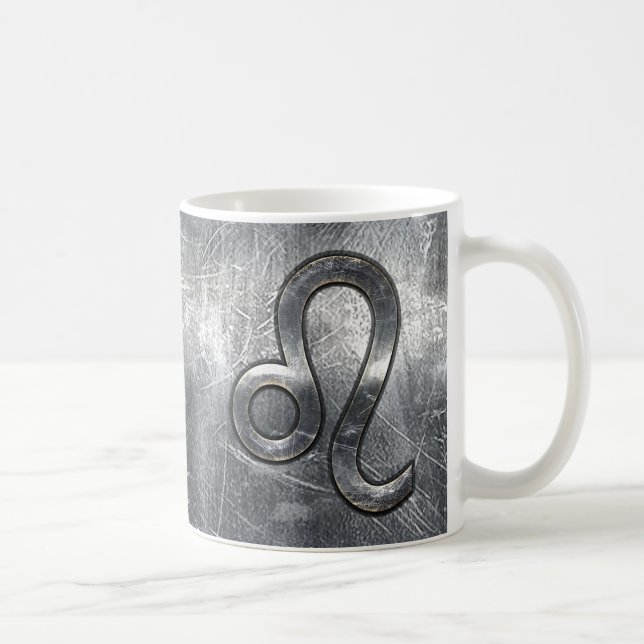Leo Zodiac Login Industrial Stil Kaffemugg (Höger)