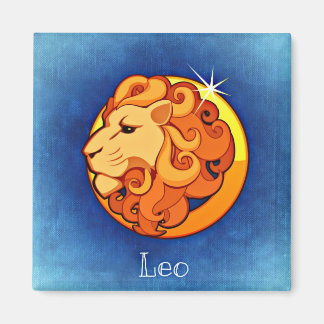 leo zodiac magnet