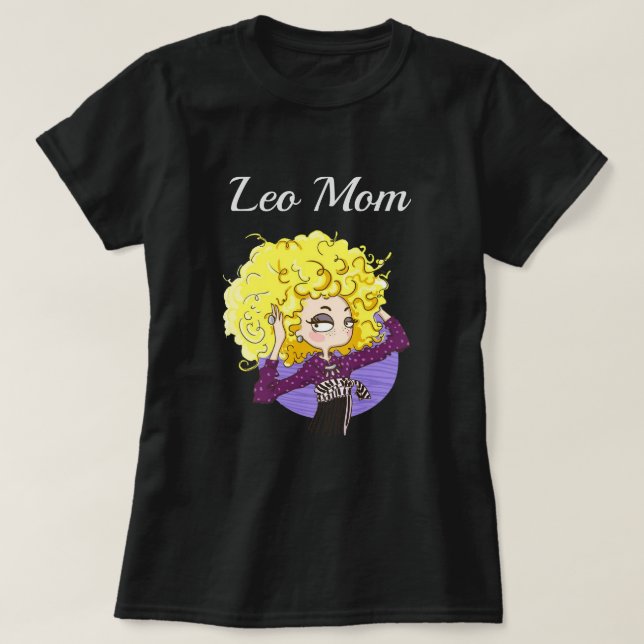 Leo Zodiac Mor T Shirt (Design framsida)