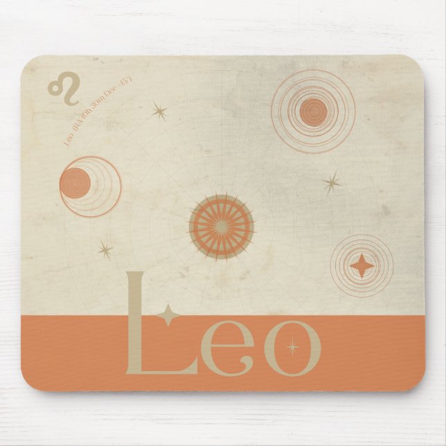 Leo Zodiac Mousepad Musmatta (Framsidan)