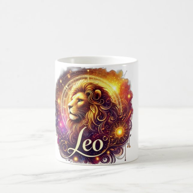 Leo Zodiac Mugg - Fet & Radiant Design ♌ 🔥 (Center)