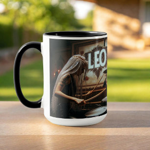 Leo Zodiac Musician Drums Mugg