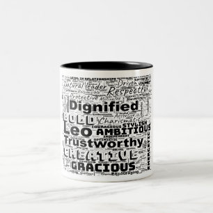 Leo Zodiac Ord Cloud inspiration Mugg
