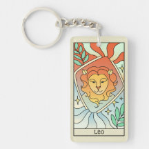 Leo Zodiac Sign Abstrakt Art Vintage