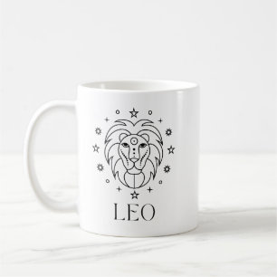 Leo Zodiac Sign Astrological Kaffemugg