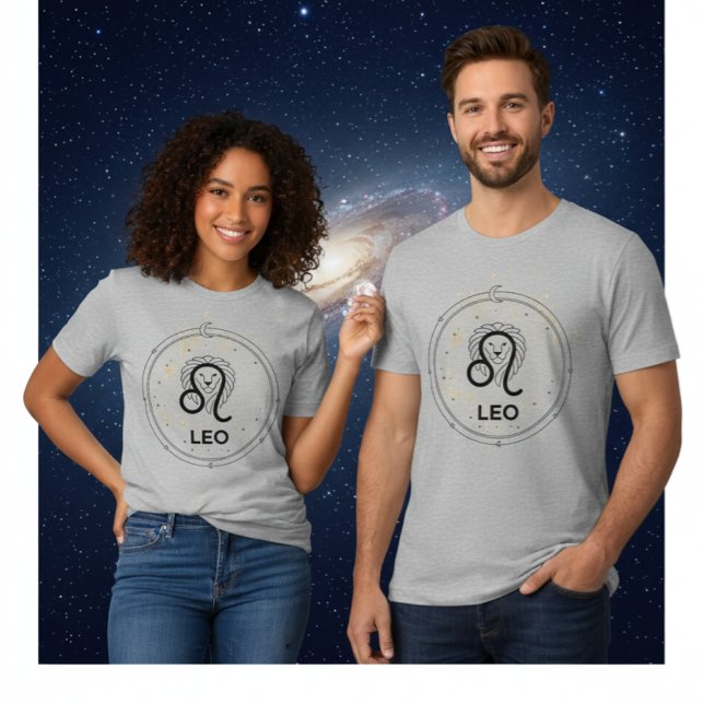 Leo Zodiac Sign Astrology Lion T-Shirt (Skapare uppladdad)