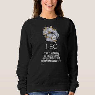 Leo Zodiac Sign Facts Skeleton Horoscope Astrology T Shirt