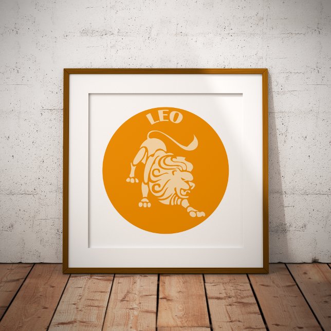 Leo, Zodiac Sign, Horoscope, Astrology Fototryck (Skapare uppladdad)