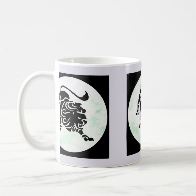 Leo - Zodiac Sign Kaffemugg (Vänster)