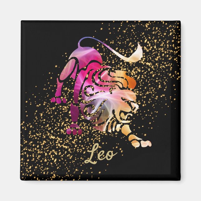 Leo - Zodiac Sign Magnet (Framsidan)