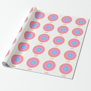 Leo Zodiac Sign Snyggt Gradient Presentpapper