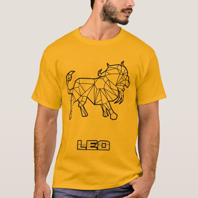 Leo Zodiac Sign T-Shirt (transparent) (Framsida)