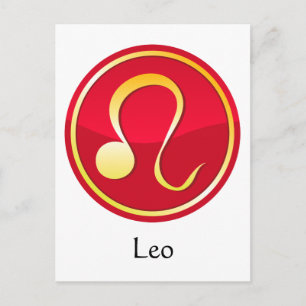 Leo - Zodiac Signs Vykort