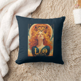 Leo Zodiac Sol Sign Lejon Kudde